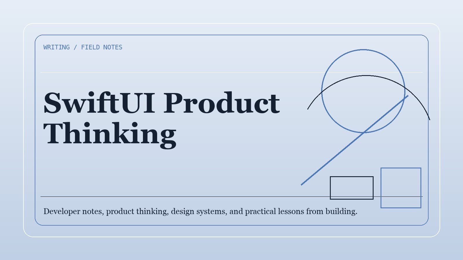 iPhone mockup beside lines of SwiftUI code